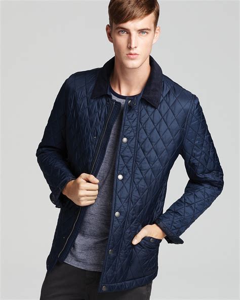 burberry brit men's quilted jacket|Burberry quilted jacket outlet.